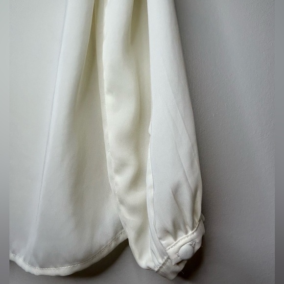 L'Academie Ruffle Boho Blouse Cream Color size XS - Picture 5 of 7